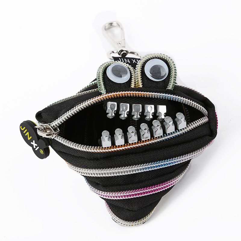 Creative Cartoon Monster Design Detachable Zipper Wallet