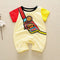 Baby Boy Cartoon Monkey Print Romper