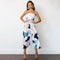 Contrast Geometric Print Summer Casual Tube Pattern Jumpsuits