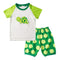 2 Pcs Boys Cute Tortoise Print Tees And Shorts Sleepwear Suit