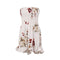 Casual Summer Floral Print Stretchy Tube Pattern Rompers