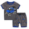 2 Pcs Boys Car Print Sleepwear Suit