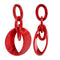 Creative Multilayer Geometric Pattern Bright Color Acrylic Chain Earrings