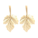 Fashion Leaf Shaped Golden Alloy Earrings