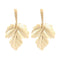 Fashion Leaf Shaped Golden Alloy Earrings