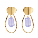 Women Unique Hollow Geometric Pattern Drop Shape Earrings