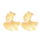 Fashion Golden Color Alloy Leaf Shaped Earrings