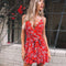 Ethnic Style Bright Color Print Women Boho Style Dress