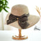 Contrast Bowknot Decor Casual Summer Sun-protective Straw Hat