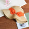 Contrast Bowknot Design Women Casual Vacation Sun-protective Straw Hat