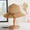 Casual Summer Simple Knotted Design Women Sun-protective Straw Hat