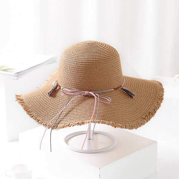 Casual Summer Sun-protective Wide Brim Straw Hat