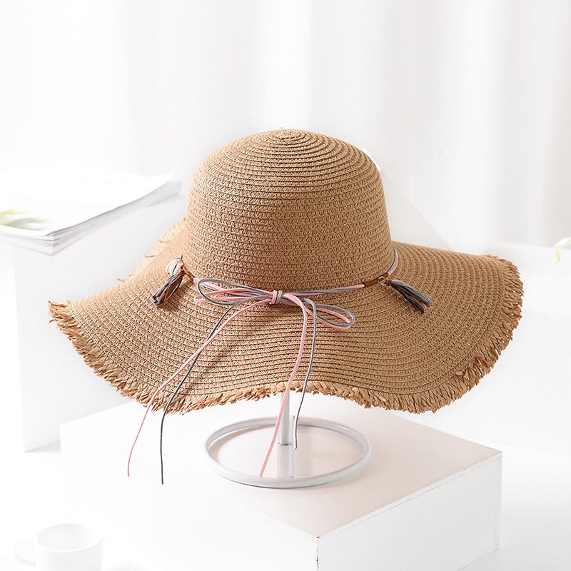 Casual Summer Sun-protective Wide Brim Straw Hat