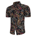 National Style Men Personality Print Casual Short Sleeves Shirt