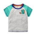 Boys Fashion Pocket Design Cotton Breathable Tee