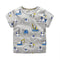 Boys Excavator Print Short Sleeves Tee