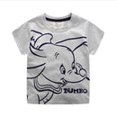 Boys Cute Elephant Print Cotton T-Shirt