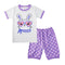 2 Pcs Girls Cartoon Print Sleepwear Suit