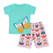 2 Pcs Girls Butterfly Print Sleepwear Suit