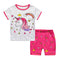 2 Pcs Girls Unicorn Print Sleepwear Suit