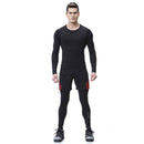 3 Pcs Men Breathable Long Sleeves And And Shorts And Pants Sportswear Set