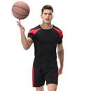 3 Pcs Men Quick Drying Short Sleeves And Shorts And Pants Sportswear Suit