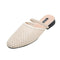 Braided Fashion Hollow Design Slippers Shoes
