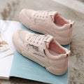 PU Upper Patchwork Mesh Letter Print Breathable Sneakers Shoes