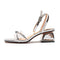 Cross Bands Block Heels Sandals Shoes