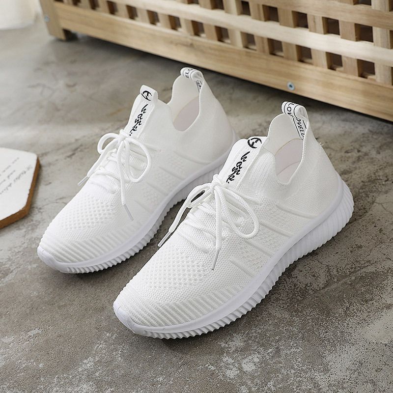 Lace-up Hollow Out Casual Knitted Sneakers Shoes