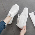 Fashion Casual Lace-up Hollow Out Knitted Sneakers Shoes