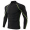 Men Turtle Neck Sports Long Sleeves Tees