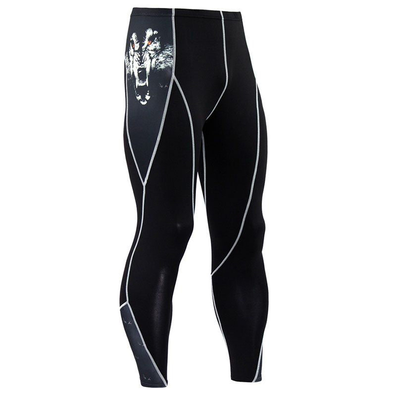 Men Unique Print Quick Drying Sports Pants