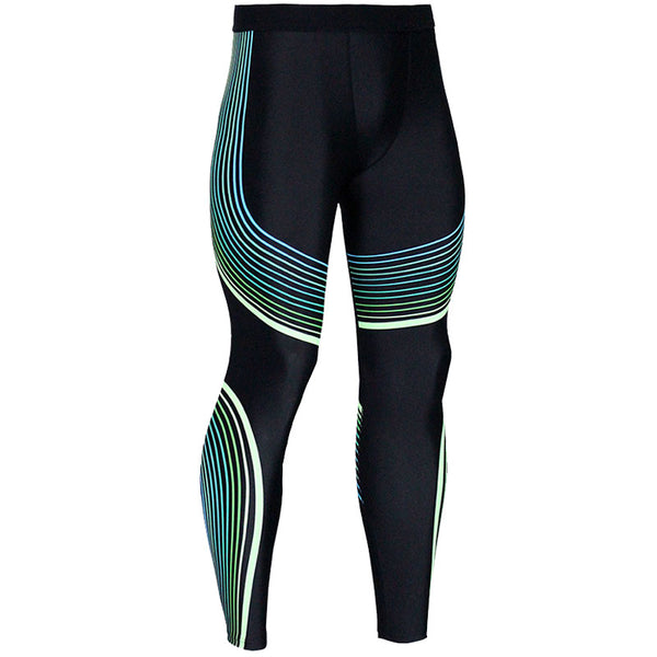 Men Color Blocking Fitness Sports Pants