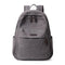 Casual Solid Color Canvas Fabric Women Large Capacity Backpack