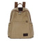 Women Fashion Contrast Double Strap Design Simple Canvas Backpack