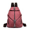 Contrast Color Irregular Design Men And Women Streetstyle Backpack