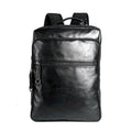 Campus Boy Casual Solid Color Square Shape PU Backpack