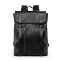 Campus Boy Casual Solid Color Square Shape Belted PU Backpack