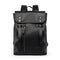Campus Boy Casual Solid Color Square Shape Belted PU Backpack
