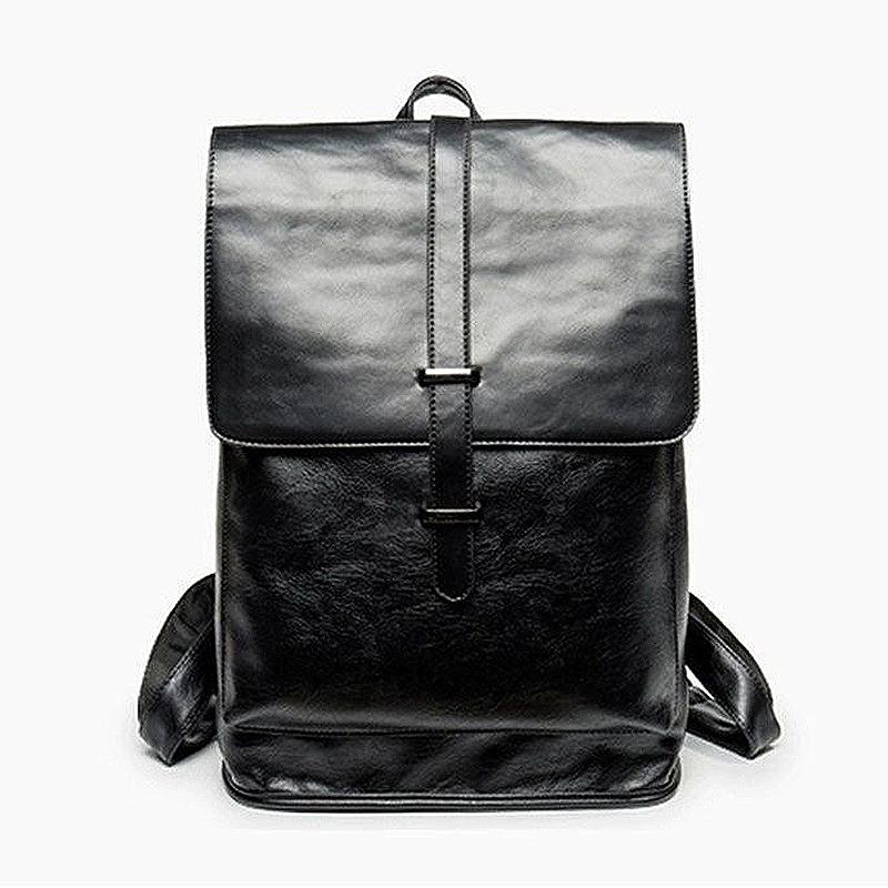 Classic Flap Pattern Men And Women Square Shape PU Backpack