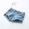 Edgy Style Women Solid Color Zipper Design Raw Hem Denim Shorts