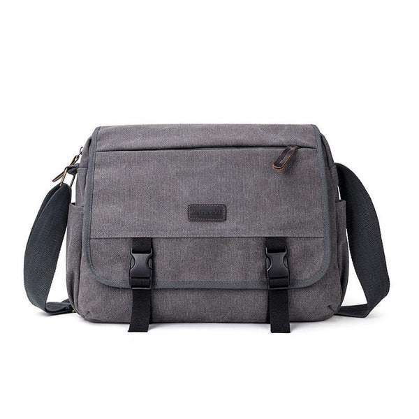 Casual Men And Women Durable Canvas Crossbody Flap Bag
