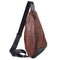 Fashion Irregular Shaped Men Style PU Leather Casual Chest Pack