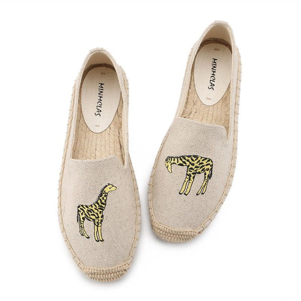 Casual Cotton Braided Insole Flat Espadrilles Shoes