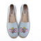 Cartoon Small Elephant Embroidered Linen Insole Espadrilles Shoes