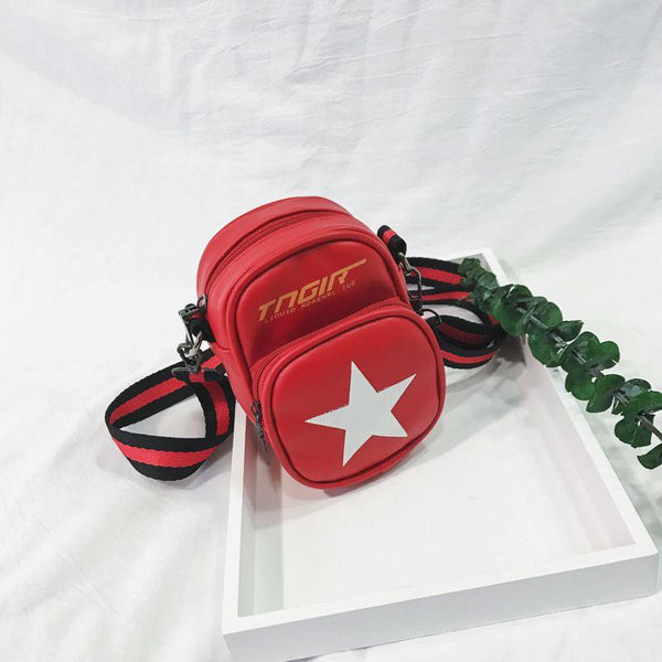 Casual Style Kids Star Print Mini Coin Purse