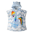 Kid Cotton Cartoon Print Hooded Bathrobe