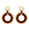 Fashion Double Color Hollow Shape Hollow Acrylic Earrings