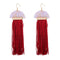 Exaggerated Long Length Tassel Fan Shape Acrylic Earrings